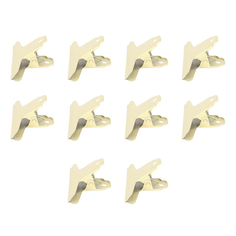 10pcs Metal Binder Clip Multipurpose Strong Grip Large Paper Binder