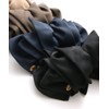 VINGTAINE H7134-GY Basic Color Volume Ruffle Banana Clip Office Hair
