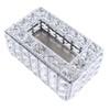 Crystal Tissue Dispenser Elegant Crystal Napkin Holder Decorative Facial Tissue