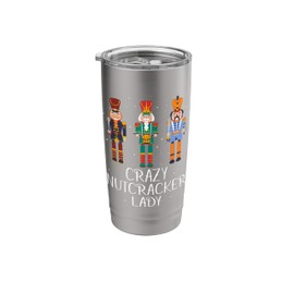 Crazy Nutcracker Lady Stainless Steel Insulated Tumbler