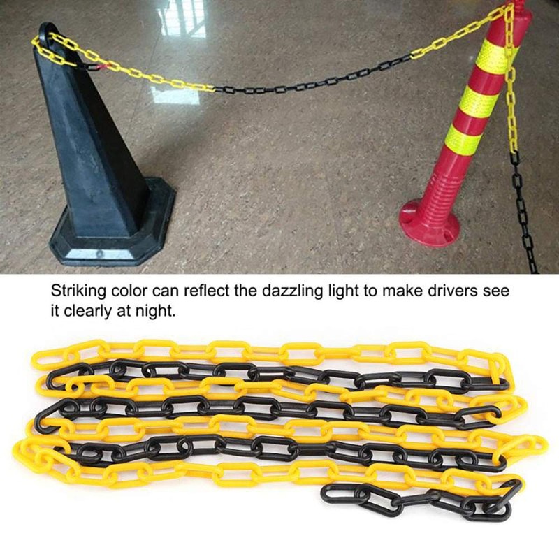 Plastic Barrier Chain Parking Space Barrier Road Plastic Chain, Hazard