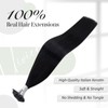 Vivien Bonding Extensions, Real Hair, #1 Black, Keratin Bonding Extensions,