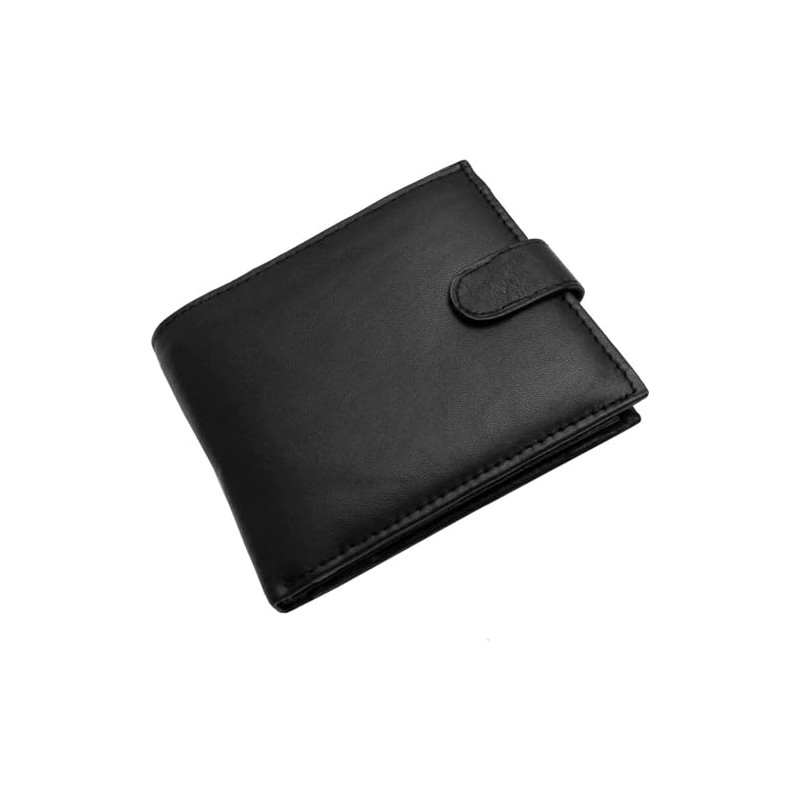 iflip Genuine Leather Wallet for Men's RFID Blocking Coin Compartment