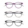 Lumiha 3-Pack Blue Light Blocking Reading Glasses for Women, Lightweight