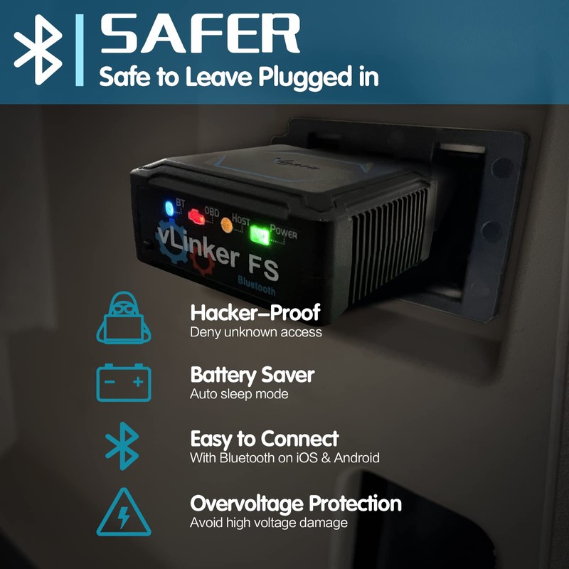 Vgate vLinker FS Bluetooth OBD2 Diagnostic Scan Tool, OBDII Car