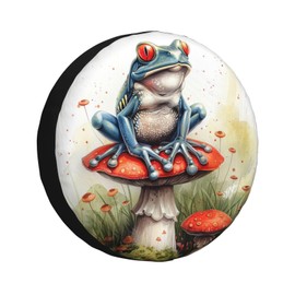 Frog Spare Tire Cover Weatherproof Universal Wheel Protectors Wheel Covers for Rv Camper Travel Trailer SUV Truck 16 Inch