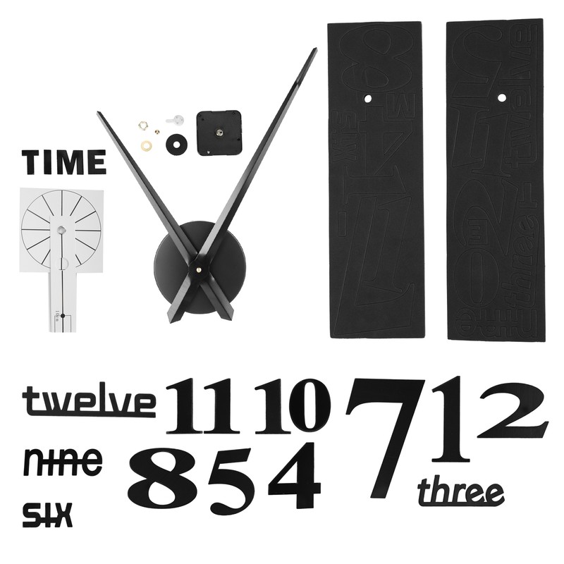 Frameless DIY Wall Clock Modern Mirror Wall Sticker for Home