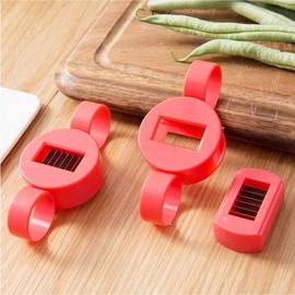 Pack of 2 Bean Cutters for String Cutters, Runner Bean Stringer and Cutting Machine, Practical Quick Cutter, Multifunctional Lens Cutter, Kitchen Accessories, Suitable for Household