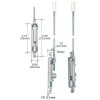 C.R. LAURENCE DL2210A18 CRL Aluminum 1/8" Offset Flush Bolt