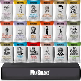 Nuts Gift Basket for Men - 18 Single Servings Nut Snack Packs with a Variety of of Mixed Nuts and Trail Mix Individual Packs