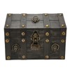 Wooden Treasure Chest Boxes Hand Crafted Vintage Wooden Box with