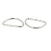 sourcing map 10pcs Luggage Bag D Shaped Loop Ring Buckle