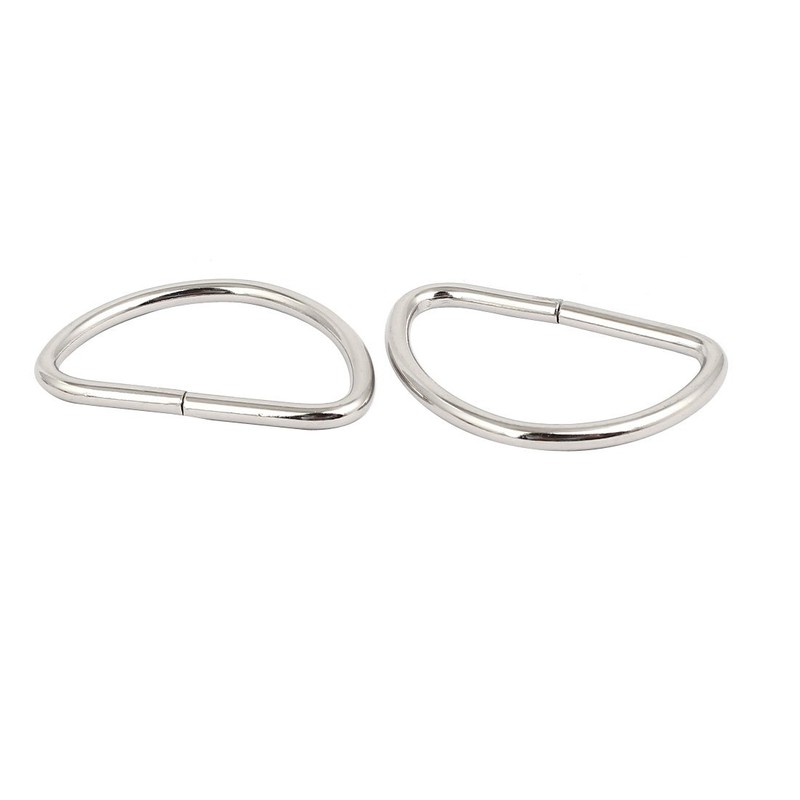 sourcing map 10pcs Luggage Bag D Shaped Loop Ring Buckle