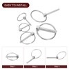QUARKZMAN 4pcs 1/8" x 1-3/8" Locking Pin with Ring, Stainless