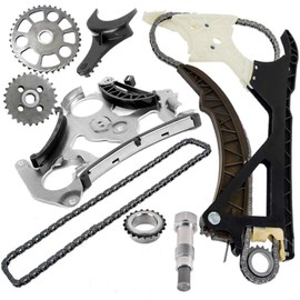 cycwer Timing Chain Kit with Oil Pump Gear 11317523884 Fits for 2006-UP 335i 435i M2 M3 M4 N51 N52 N54 N55 528 530 X3 X4 X5 X6 Z4 3.0L Repalce OE 11317523884 11417516128
