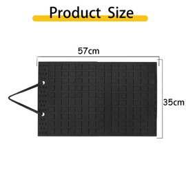 Ruikcoll Hanging Jewellery Organiser, Earring Holder Organiser, Hanging Necklace Earring Holder for Necklaces, Jewellery Storage, Earrings, Pack of 2 (Black and White)