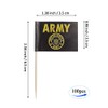 JBCD US Army Flag Gold Crest Toothpick Flag Mini Small