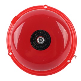 Fire Alarm Bell,12V Dc Bell 4 Inches Metal Fire Control, 100Db Internal Strike Type Fire Alarm Bell, Electric Bell Smoke Detectors, for Home Improvement (12V)
