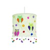 Lokta Paper Lamp, Owls Natural, 28 x 25 cm
