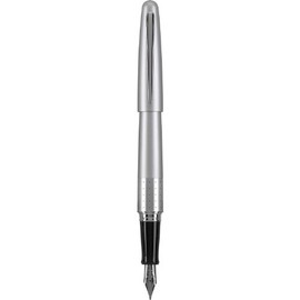 Pilot Metropolitan, Pluma Fuente con acento central de puntos, tinta líquida color negro, punto mediano, Estuche 1 Pieza (91105)