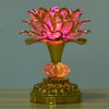 LED Multicolor Buddhist Lotus Lamp with 13 Different Buddhist Songs
