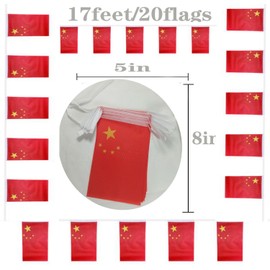 FFILL Chinese Banner Flag, China Mini Flag Small Banner, for Party, Shops and Bars Decorations, And International Day Celebrations (China)