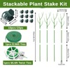 12 Pack Stackable Monstera Plant Support Stakes, Climbing Plants Support