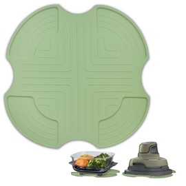 Silicone Trivets for Ninja Crispi, Hot Pads Potholders for Ninja Crispi FN101 FN091 Air Fryer, Kitchen Counter Heat Resistant Silicone Pad Holders (Green)