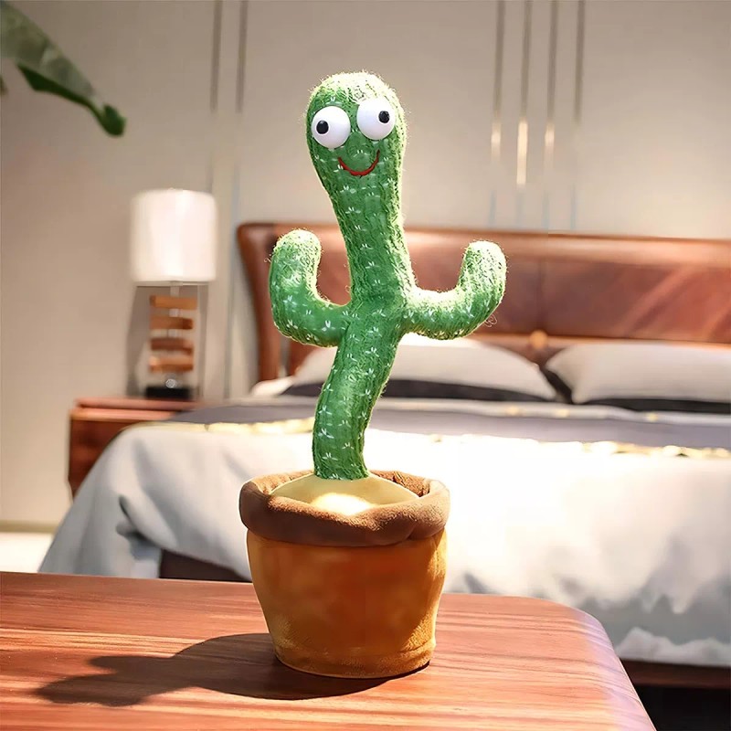 Cactus Bailarin Con Musica Y Luz Canciones Repite Voces Mli