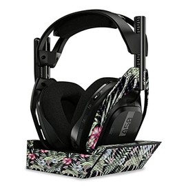 MightySkins Carbon Fiber Skin Compatible with Astro A50 Wireless Headphones + Base Station (Gen 4) - Asian Tropics | Protective, Durable Textured Carbon Fiber Finish | Easy to Apply | Made in The USA