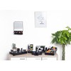 Alba Universal Capsules Dispenser Aluminium Metal Grey and Black, Aluminium,