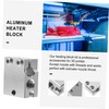 ULTECHNOVO 1pc Hot End Heater Block for Printers High-Performance Aluminum