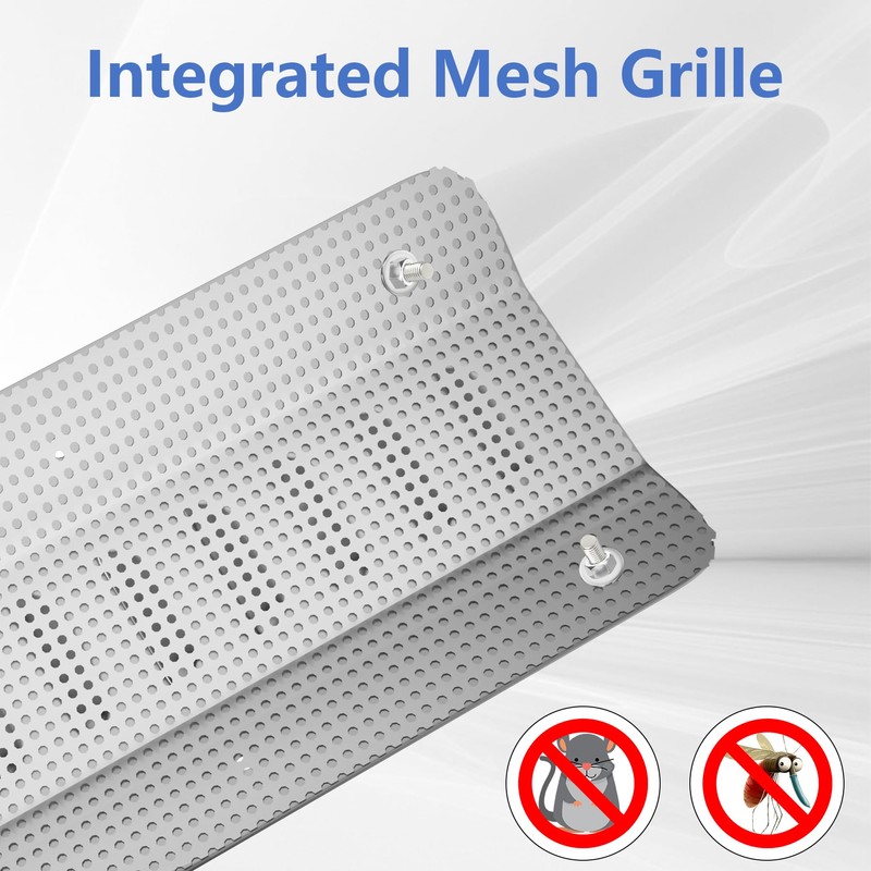 2-Pack Stainless Steel Shipping Container Air Vents – Rust-Free Heavy-Duty