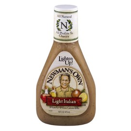 Newman's Own Salad Dressing Light Italy, 16-Ounce (Pack of 3)
