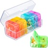 Weekly Pill Organizer 2 Times a Day, Rainbow 7 Day