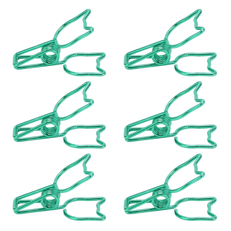 100Pcs Kitten Binder Clips Cute Animal Style Strong Clamping Hollow