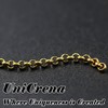 UniCrena 2.5mm Gold Rolo Chain Jewelry Making Supplies - 16.4ft