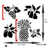 Fruit Stencil, 10 x 10 inch - Pear Grape Cherry