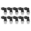 10Pcs Pneumatic Connectors L Shape Right Angle External Thread Quick