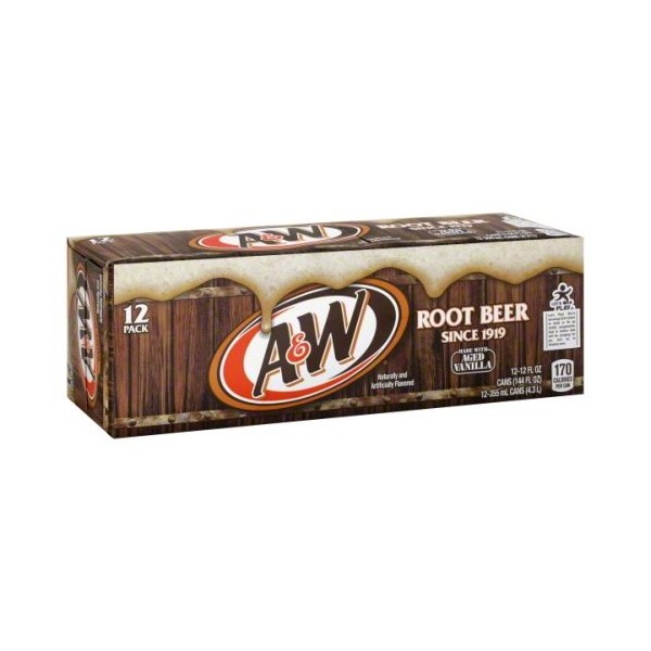 A w Root Beer 12 oz Can (24 Cans)