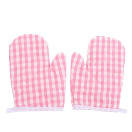 Oven Mitts for Kids Christmas Kitchen Gloves Baking Tool Microwave Oven Gloves Kitchen Mitts for Safe Baking Cooking BBQ