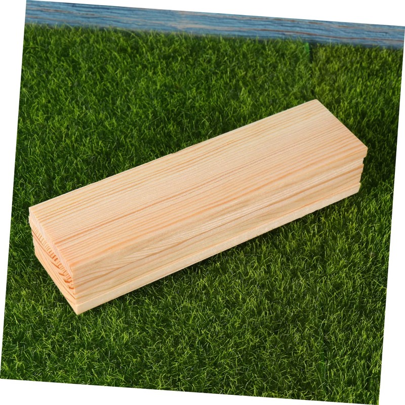 DOITOOL 10Pcs Rectangular Pine Wood Boards Unique Photography Background Props