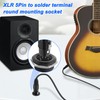 MEIRIYFA XLR 5-Pin Socket Panel Mount Adapter Audio Connector, XLR