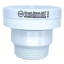 Válvula de entrada de aire de doble sello, tubo de ventilación de 1-1/2 pulgadas, 48 ​​mm, diámetro de rosca de 48 milímetros