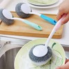 Handled Steel Scrubber Kitchen Dish Brush Kitchen Dish Brush Green 4ea