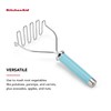 KitchenAid Gourmet Stainless Steel Wire Masher, 10.24-Inch, Aqua Sky