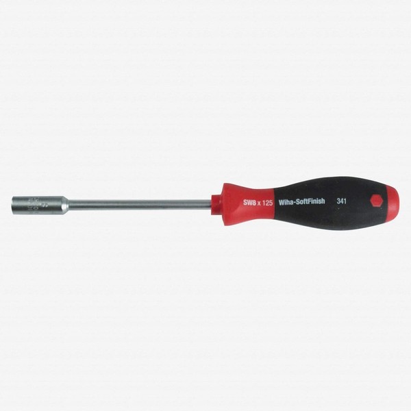 Wiha 34123 Nut Driver with SoftFinish Handle, 7.0mm x 125mm