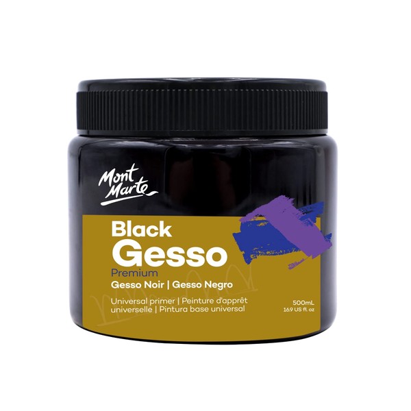 Mont Marte Gesso 500 ml - Black - Ideal Primer