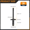 sourcing map 50Pcs 3/16"x1/2" Large Head Multi Grip Blind Rivets,