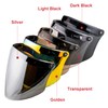 VCOROS Universal 3-Snap Flip Up Visor Shield Lens for Retro